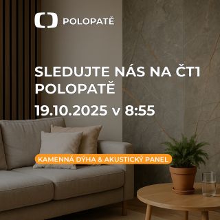 📺 Sledujte nás na ČT1 v pořadu POLOPATĚ! Už 19. 10. v 8:55 se objevíme na obrazovkách a představíme vám kamenou dýhu a...
